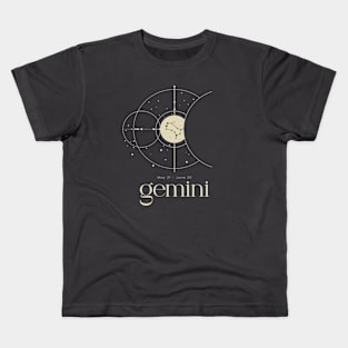 Aesthetic Gemini Star Constellation Zodiac Sign Astrology Horoscope Kids T-Shirt